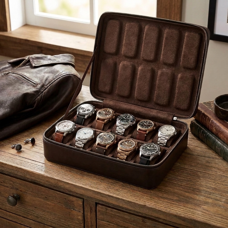 Boîte à Montres 10 Montres – Bagagerie Noble