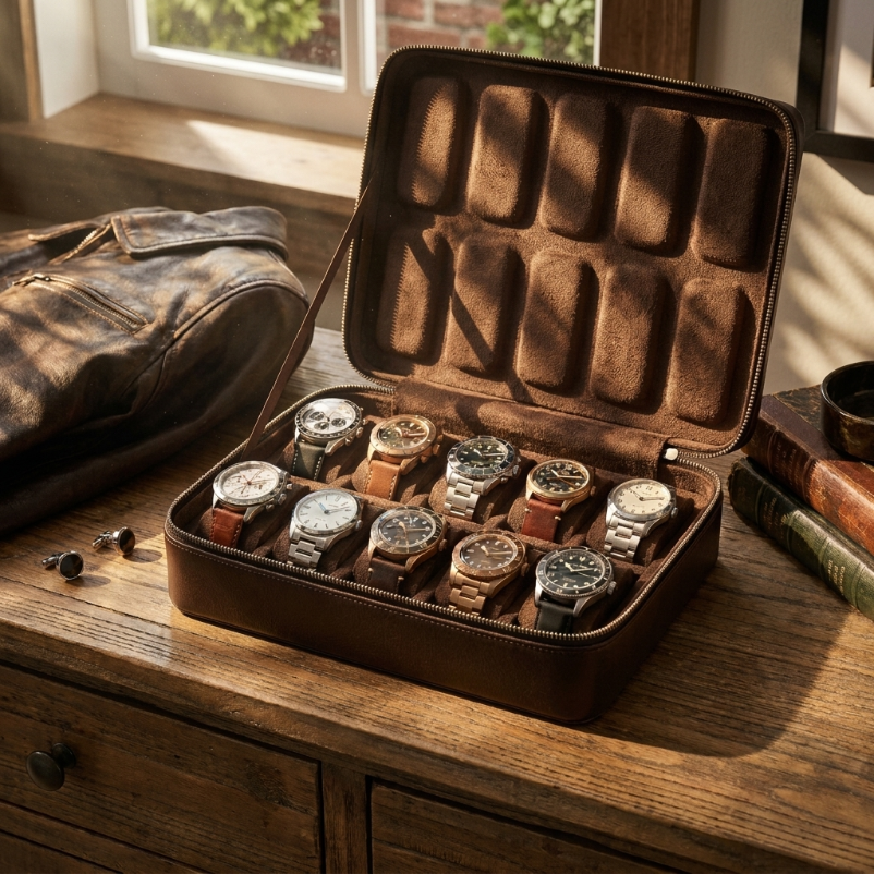 Boîte à Montres 10 Montres – Bagagerie Noble