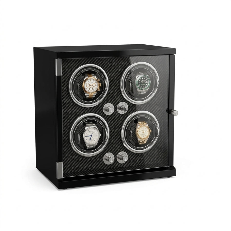 Remontoir Automatique 4 Montres – Continuité Dorée