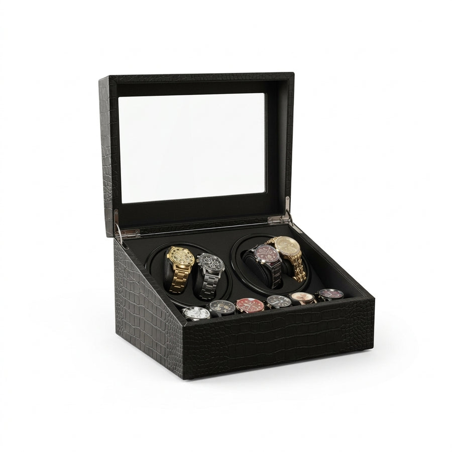Remontoir Automatique 4 Montres – Socle d'Excellence