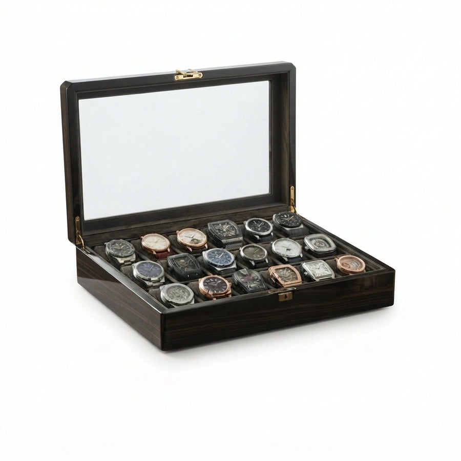 Boîte à Montres 18 Montres – Trésor du Collectionneur