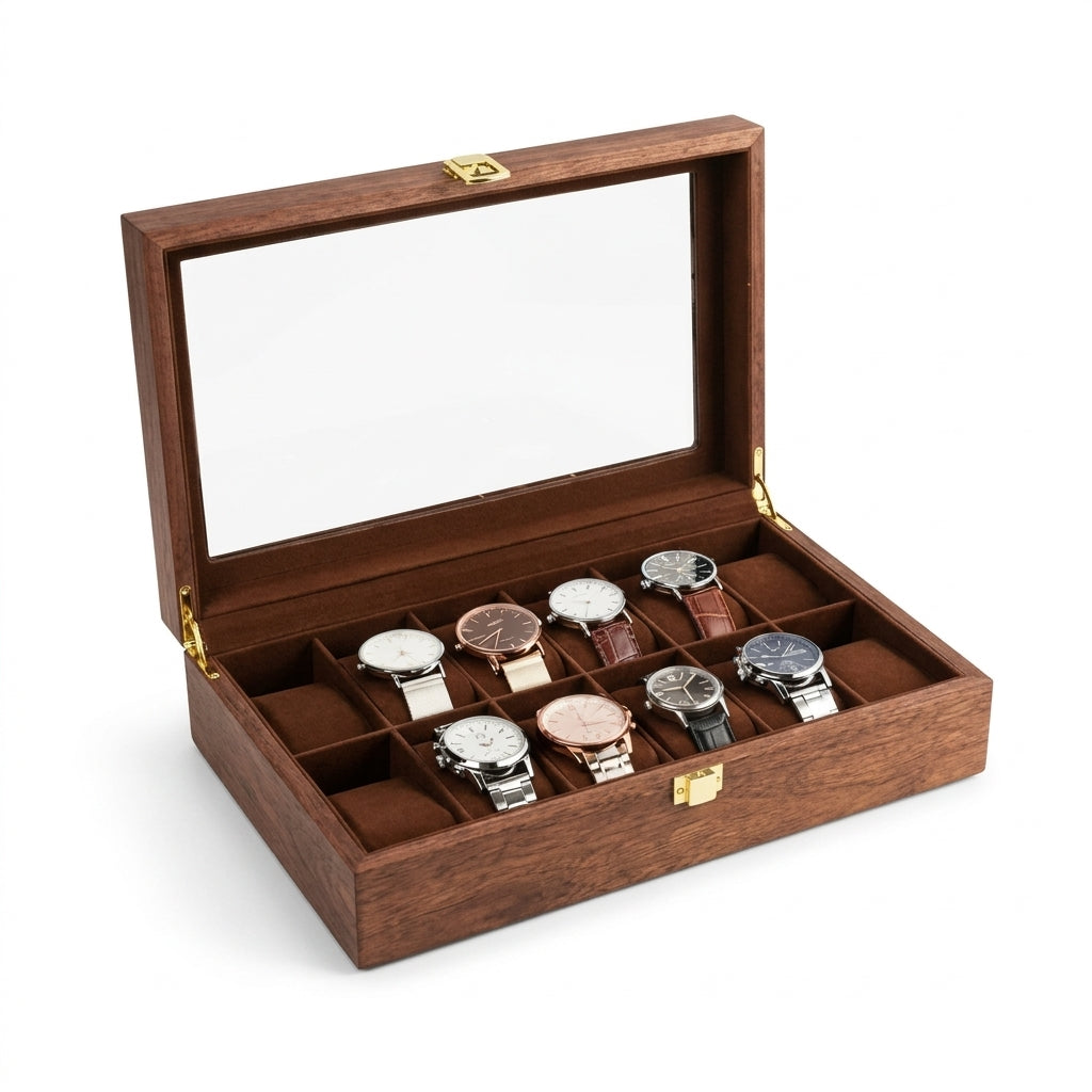 Boîte à Montres 12 Montres – Argentée