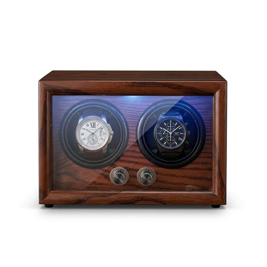 Remontoir Automatique 2 Montres – Rythme Doré