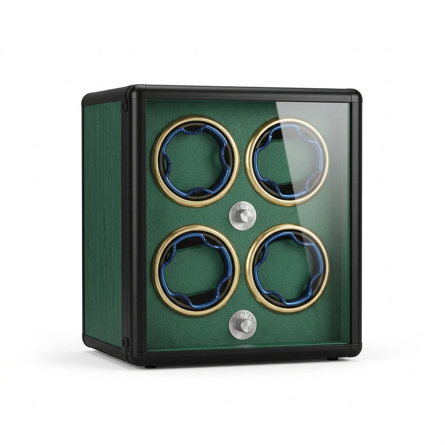 Remontoir Automatique 4 Montres – Rosace Dorée