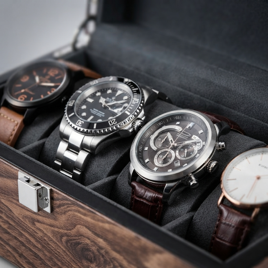 Boîte à Montres 4 Montres – Ombrage