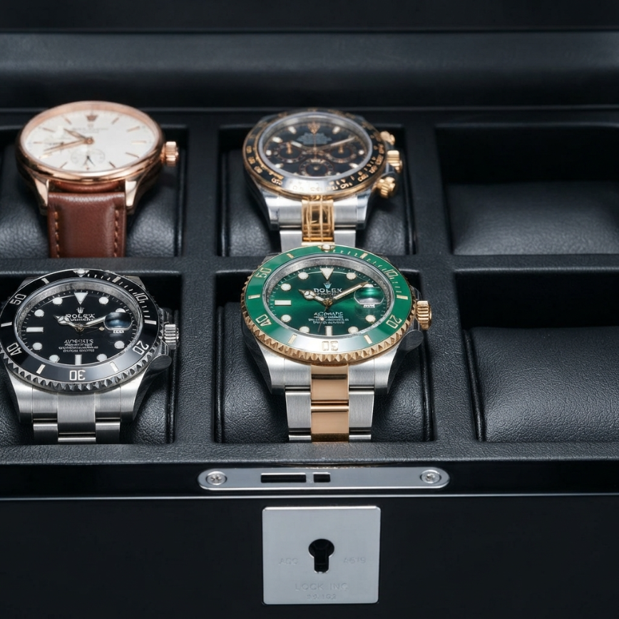 Boîte à Montres 6 Montres – Onyxel