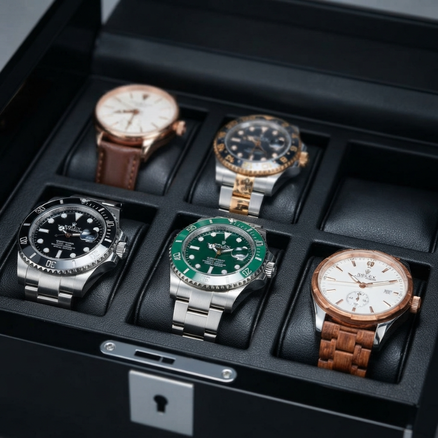 Boîte à Montres 6 Montres – Onyxel