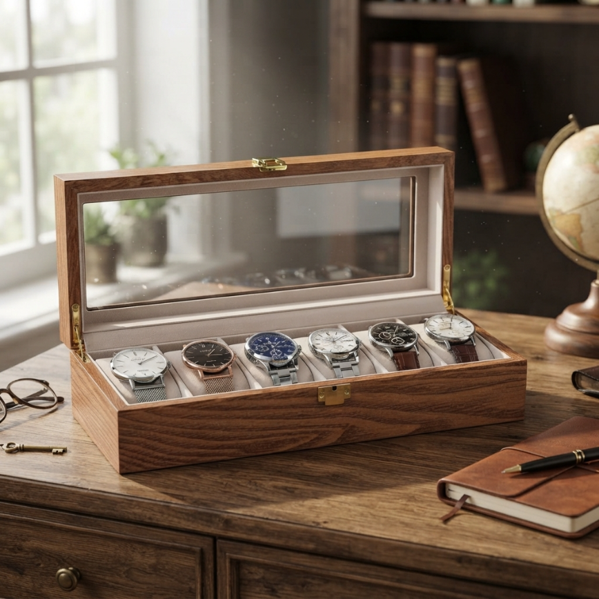 Boîte à Montres 6 Montres – Topazine