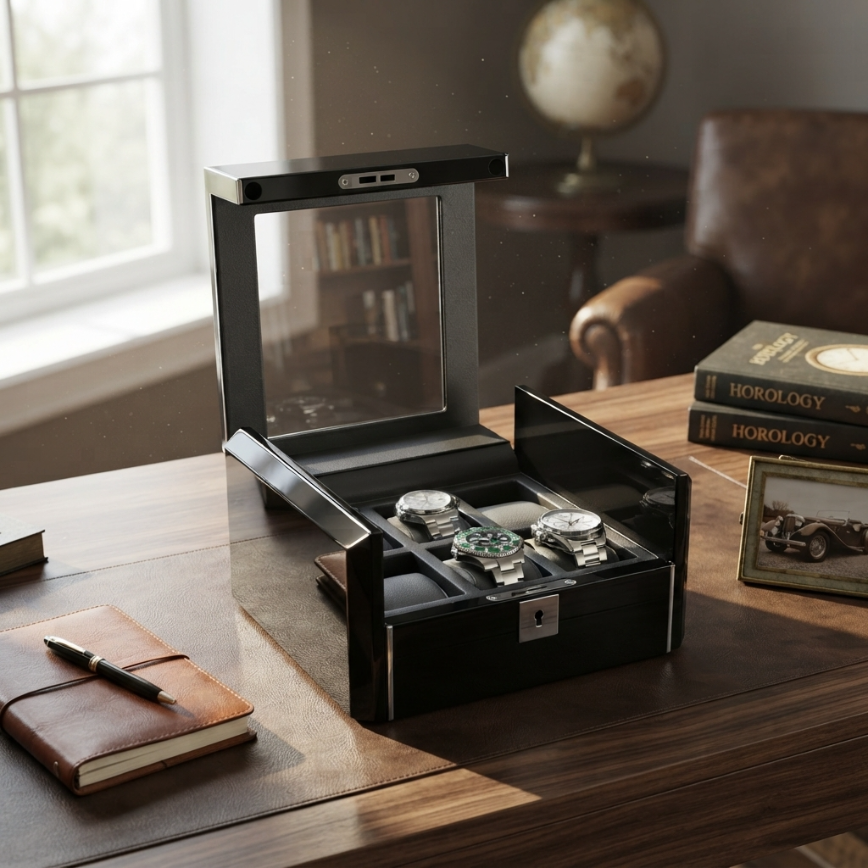 Boîte à Montres 6 Montres – Onyxel
