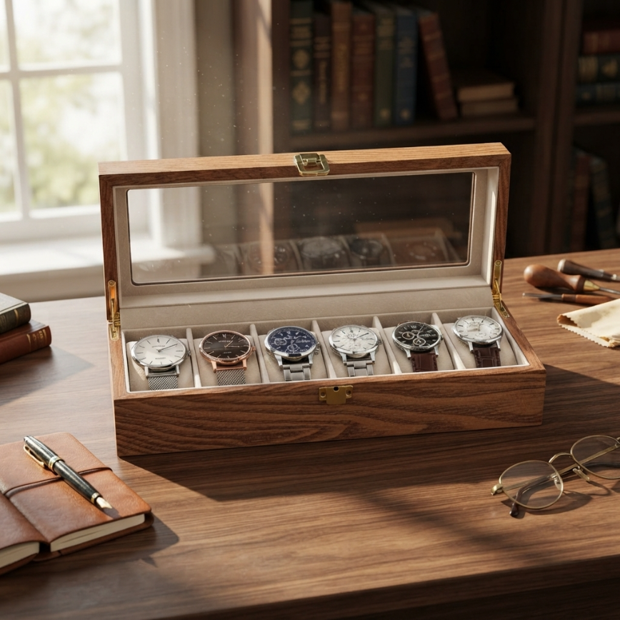 Boîte à Montres 6 Montres – Topazine