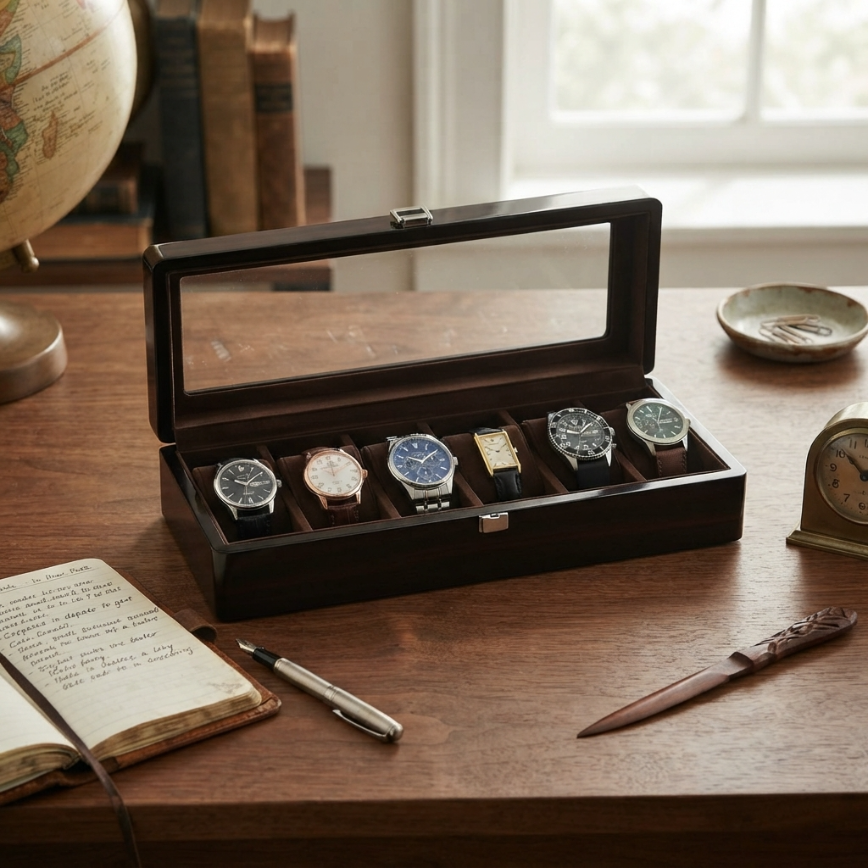 Boîte à Montres 6 Montres – Chataigne