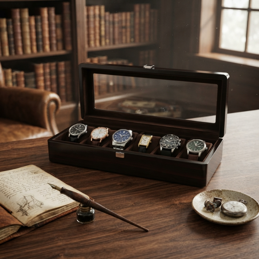 Boîte à Montres 6 Montres – Chataigne