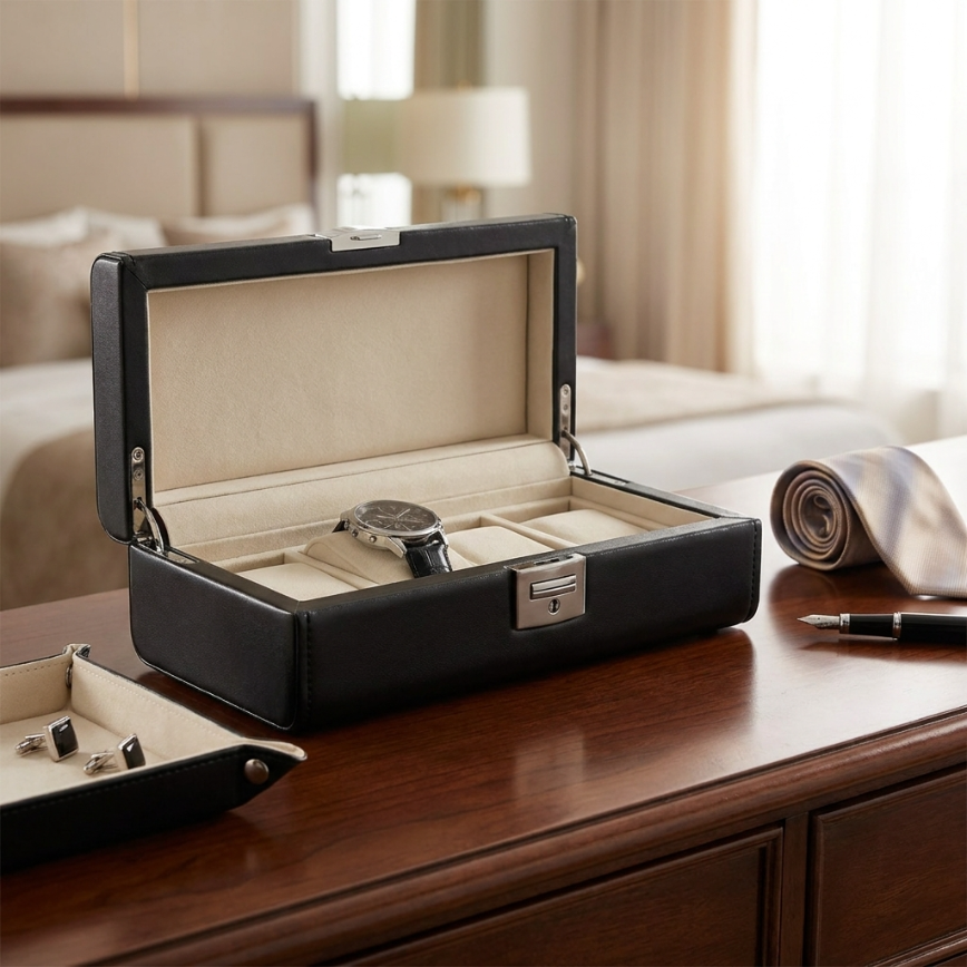 Boîte à Montres 4 Montres – Ébonite