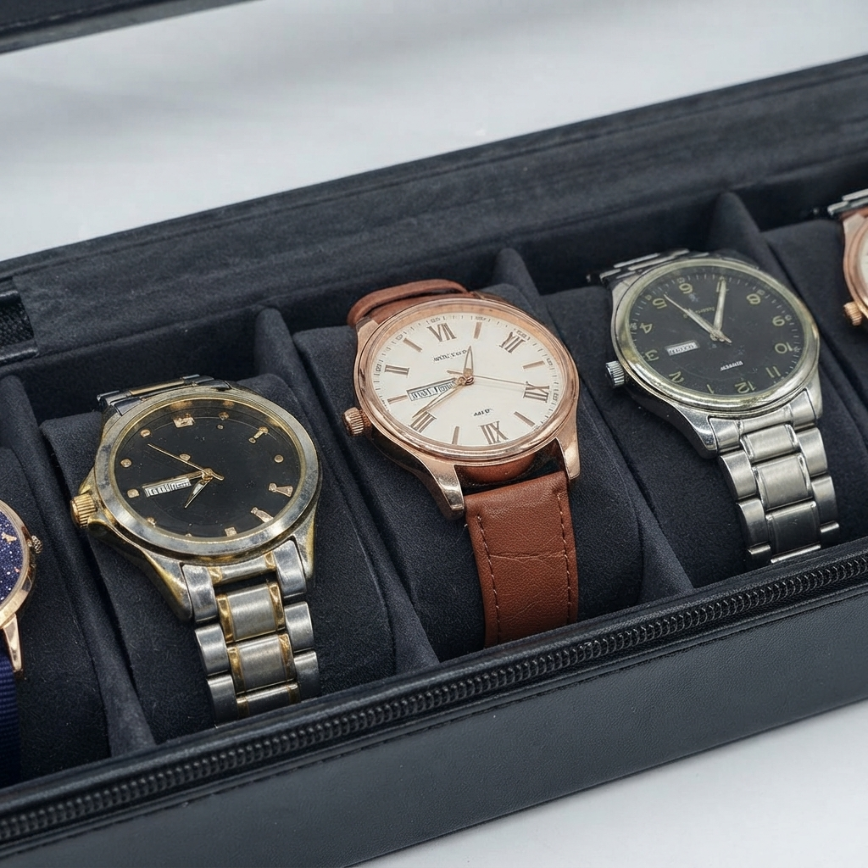 Boîte à Montres 6 Montres – Ébenoire