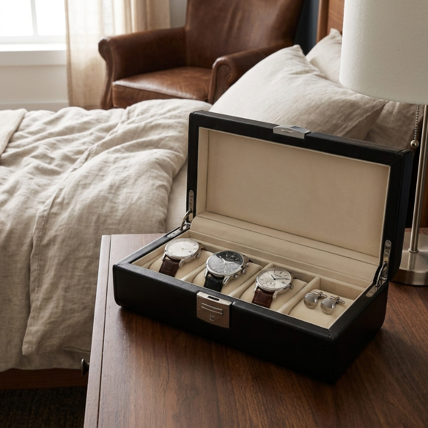 Boîte à Montres 4 Montres – Ébonite