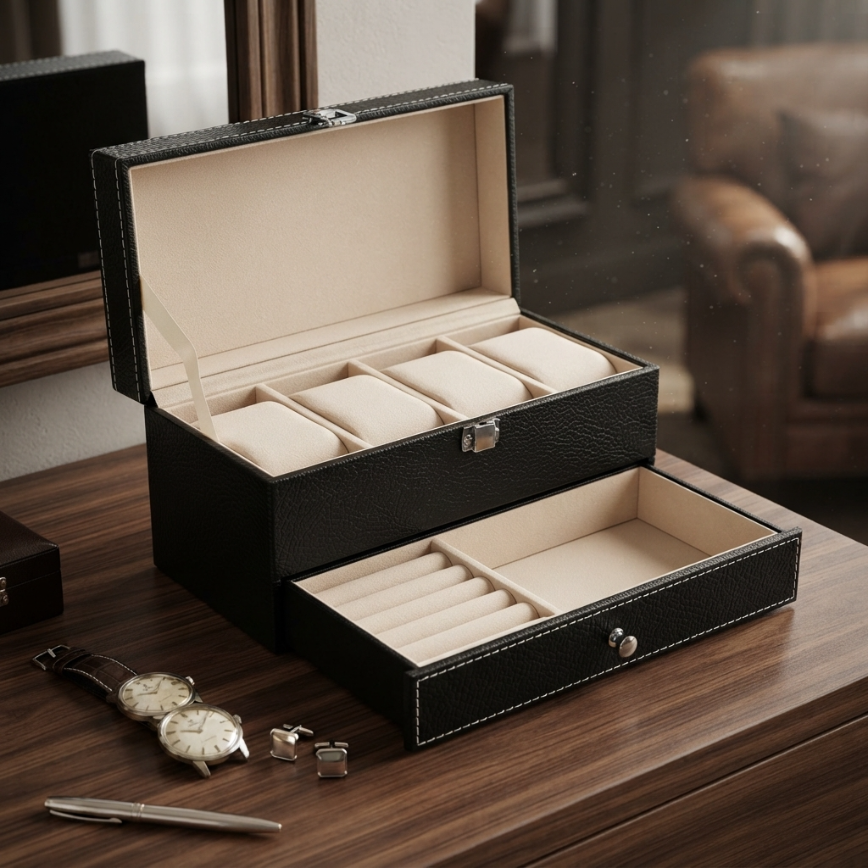Boîte à Montres 4 Montres – Etainoir