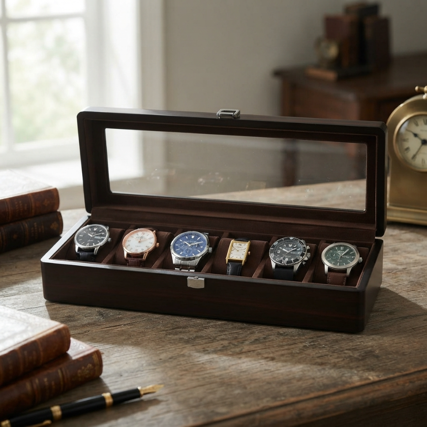 Boîte à Montres 6 Montres – Chataigne