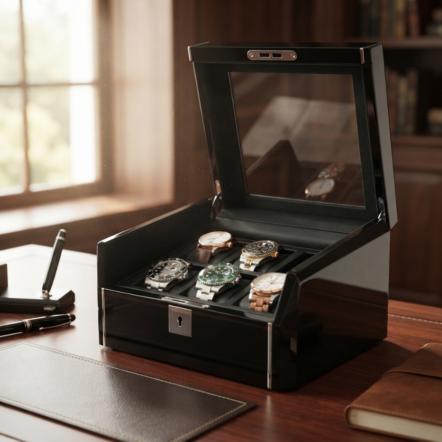 Boîte à Montres 6 Montres – Onyxel