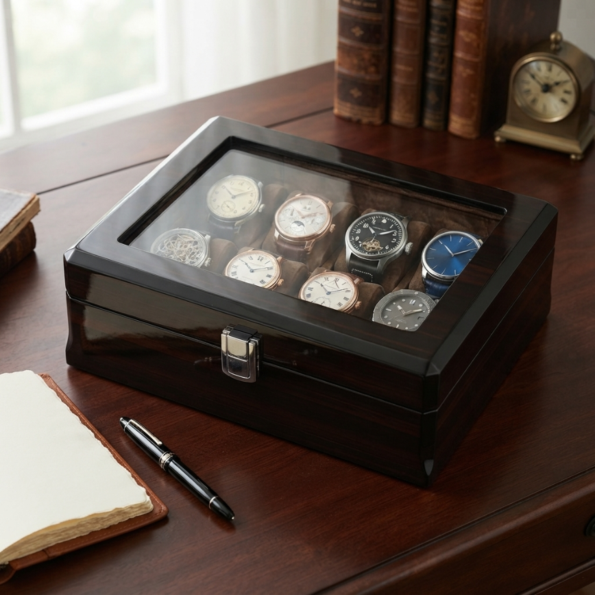 Boîte à Montres 8 Montres – Coffre du Gentleman