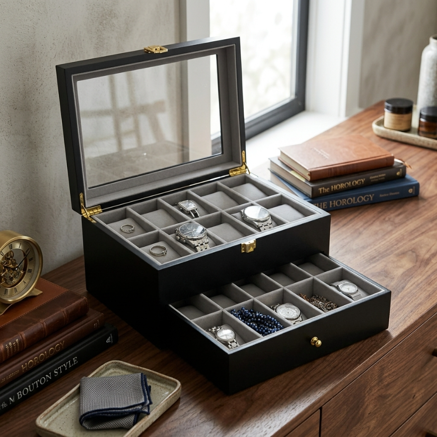 Boîte à Montres 20 Montres – Roseraie
