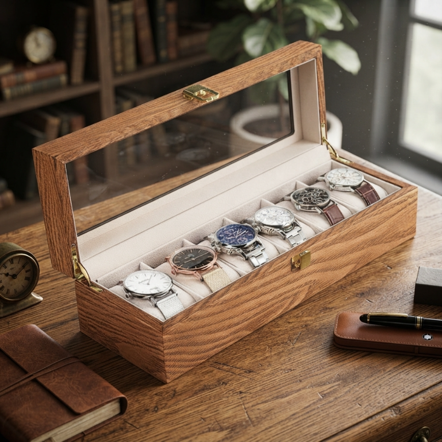 Boîte à Montres 6 Montres – Topazine