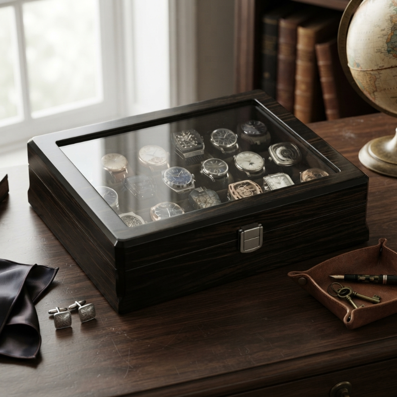 Boîte à Montres 18 Montres – Trésor du Collectionneur