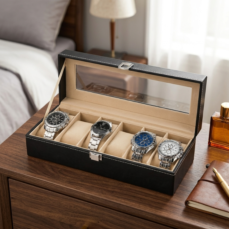 Boîte à Montres 6 Montres – Domaine Doré