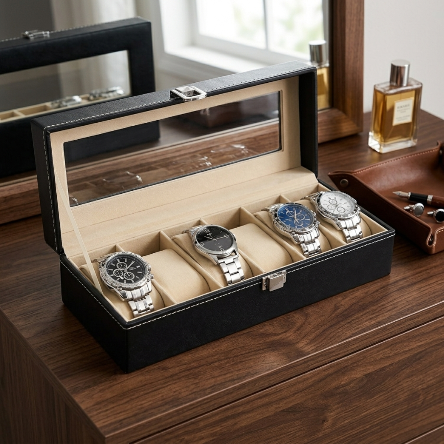 Boîte à Montres 6 Montres – Domaine Doré