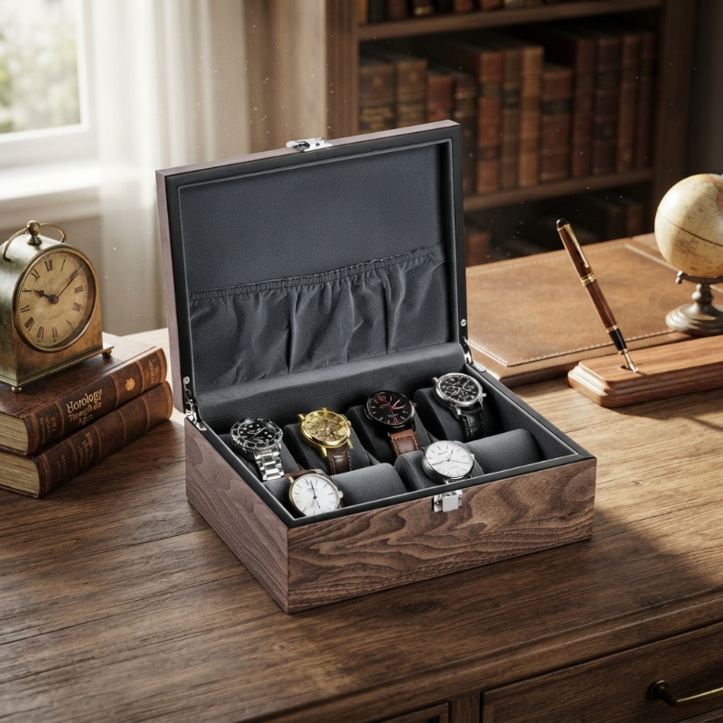 Boîte à Montres 8 Montres – Garde du Temps