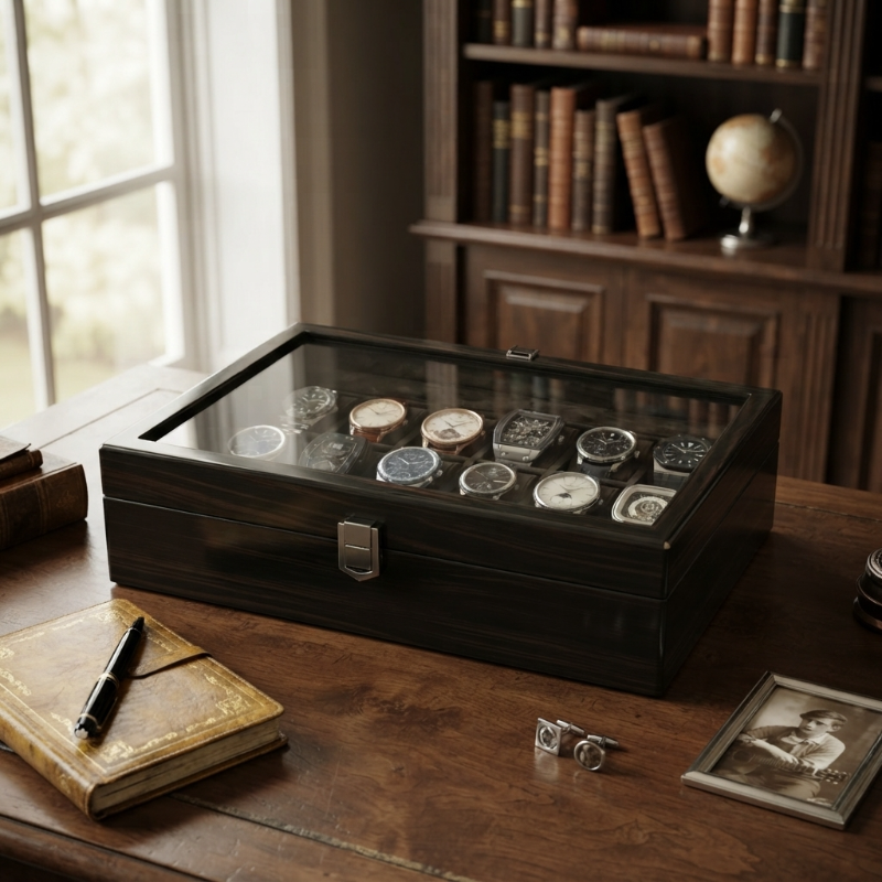 Boîte à Montres 18 Montres – Trésor du Collectionneur
