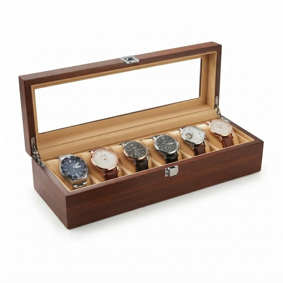 Boîte à Montres 6 Montres – Terracotta