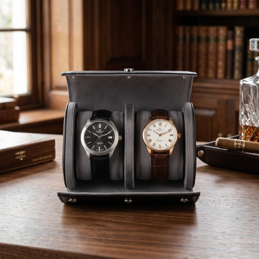 Étui à Montres 2 Montres – Embarquement