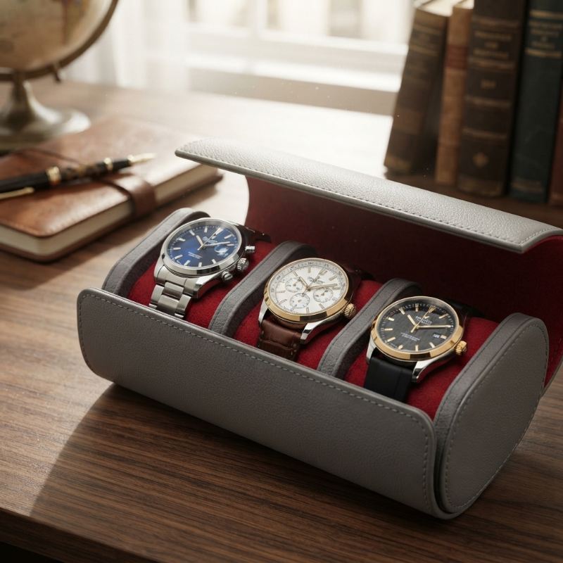 Étui à Montres 3 Montres – Voyageur