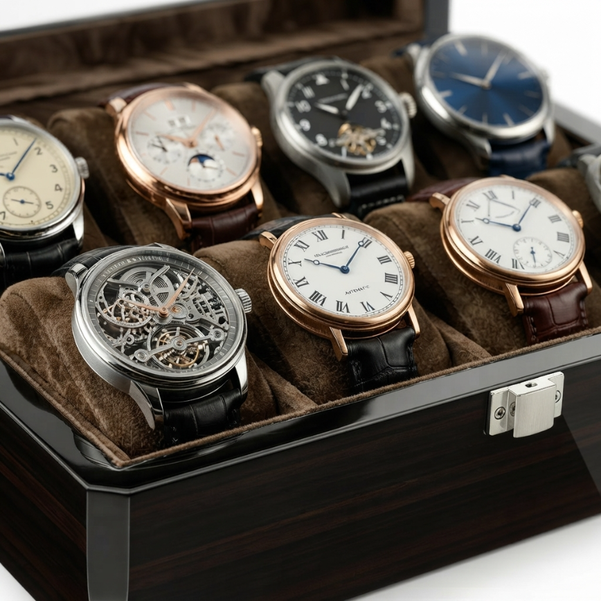 Boîte à Montres 8 Montres – Coffre du Gentleman