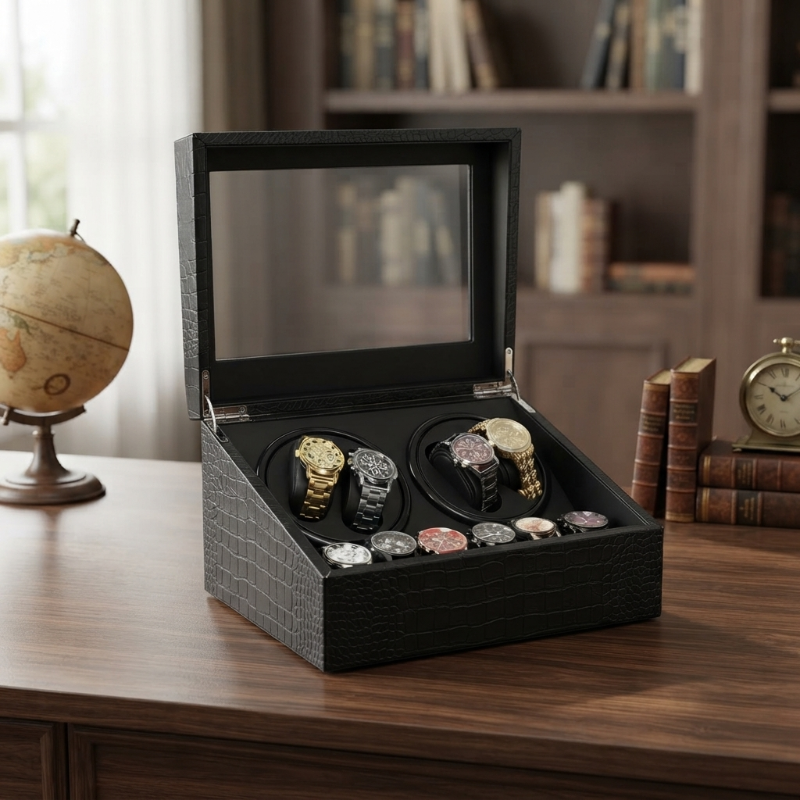 Remontoir Automatique 4 Montres – Socle d'Excellence