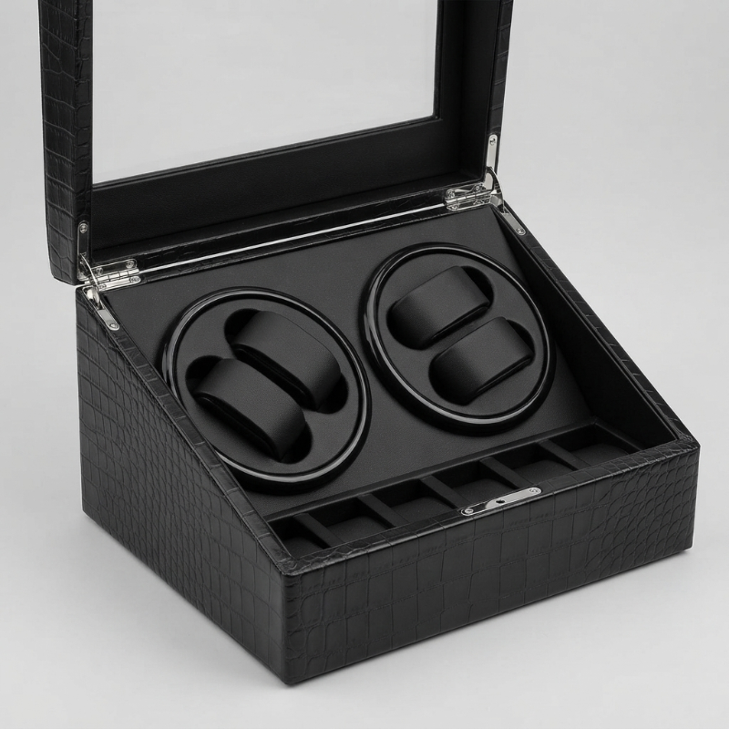 Remontoir Automatique 4 Montres – Socle d'Excellence