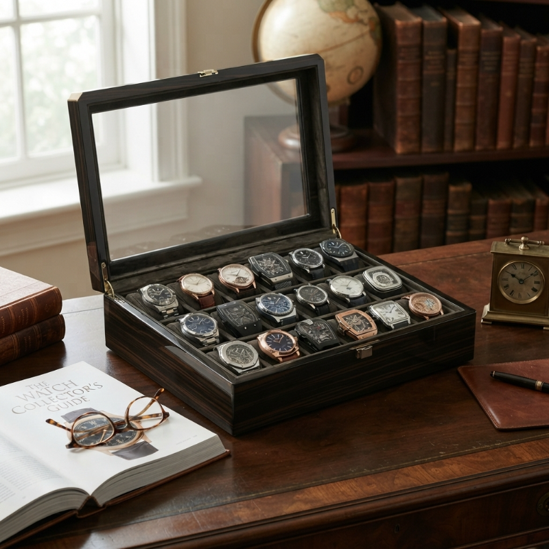 Boîte à Montres 18 Montres – Trésor du Collectionneur