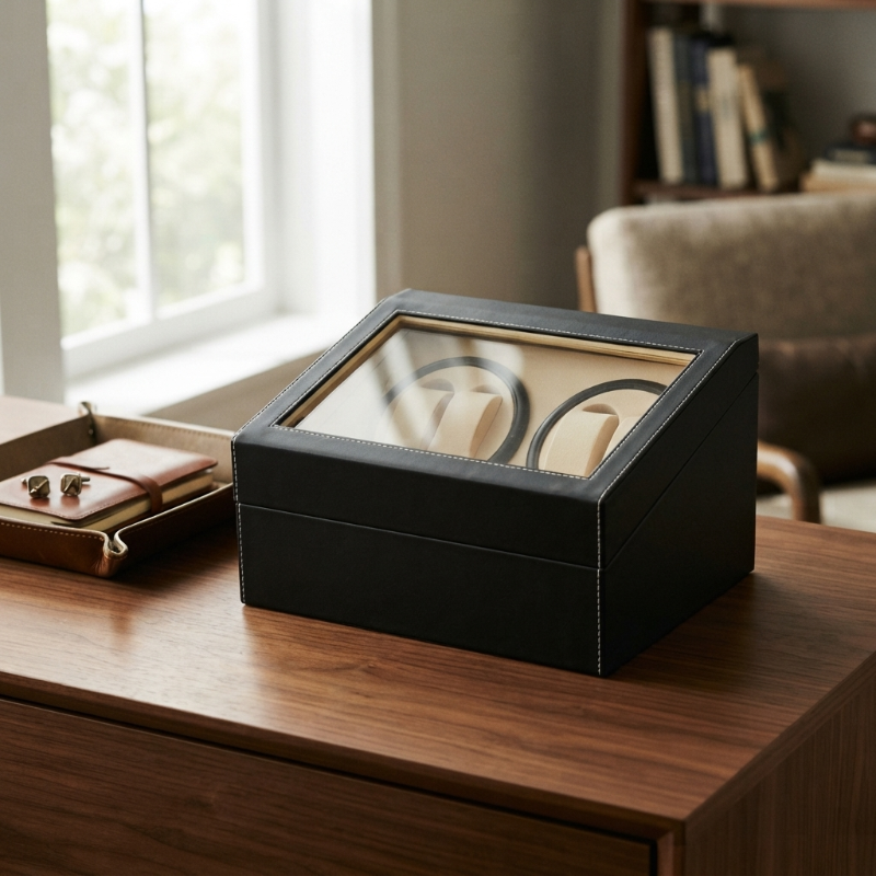 Remontoir Automatique 4 Montres – Sillage Doré