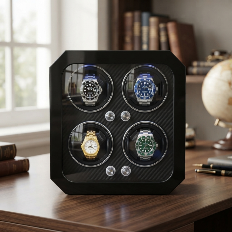 Remontoir Automatique 4 Montres – Rotor Silencieux