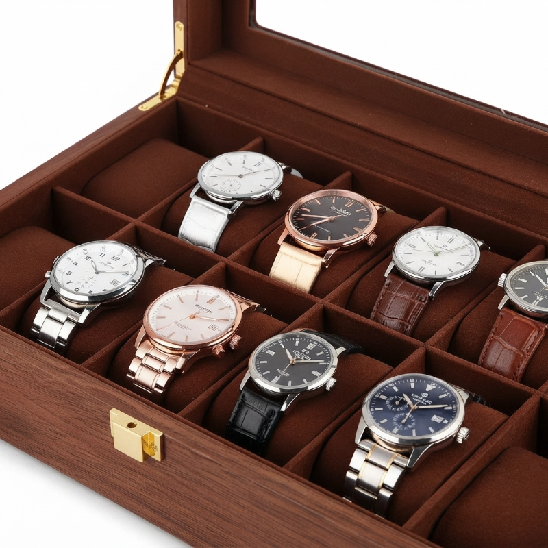 Boîte à Montres 12 Montres – Argentée