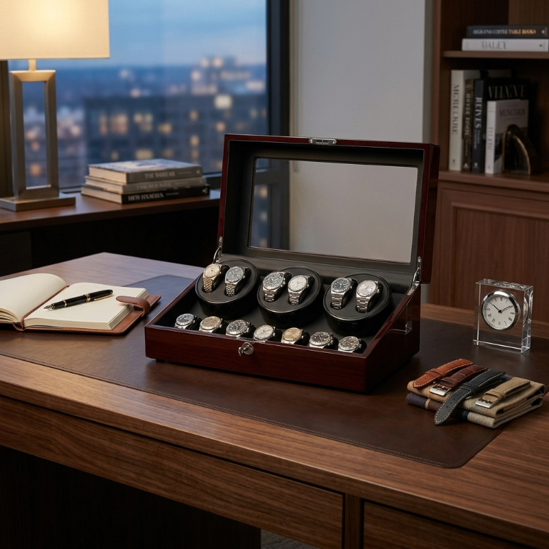 Remontoir Automatique 6 Montres – Rotation Noble